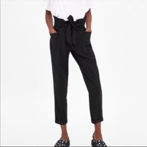 Zara Paperbag Waist Pants